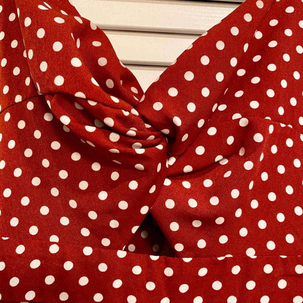NWOT Shein red and white polka dot dress - Picture 13 of 16